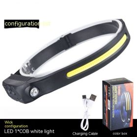 Headlight Strong Light USB Charging Super Bright Outdoor Induction