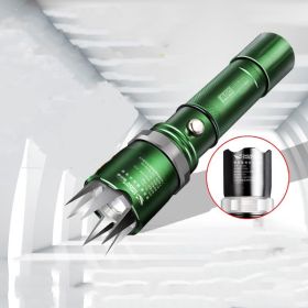 FLASSelf-Defense LED Flashlight (Color: Green)